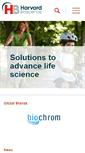 Mobile Screenshot of harvardbioscience.com